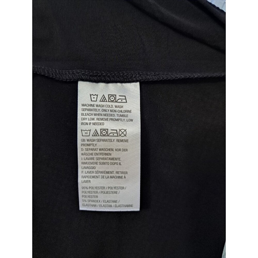Susan Graver Artisan Woman's XS Black Long Sleeve Tunic Rhinestones New w/Tags - Picture 6 of 7